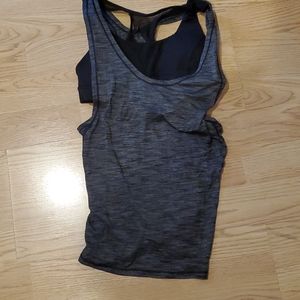 Lululemon double layer work out top size 8